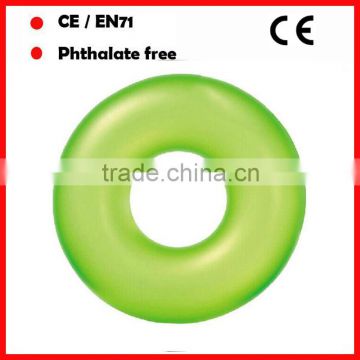 Fluorescent color promotional swimming rings for adults
