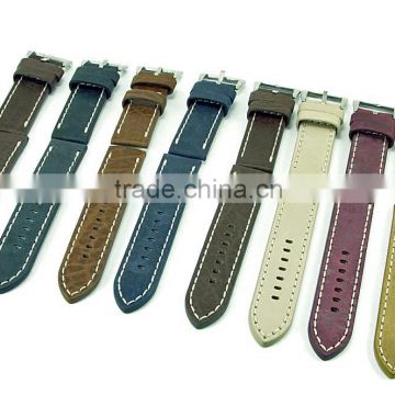 Customized Italian Vintage Oil Leather Watch Straps