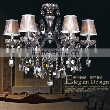 Modern Luxury Decorative Suspend Maria Theresa Lead Crystal Chandeliers Black Hanging Pendant Lamps Light CZ6016/6