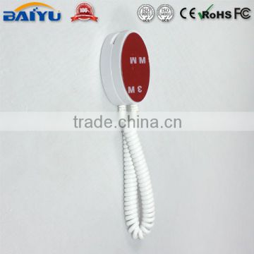 White ABS plastic magnetic mobile phone display holder with spring wire for mobile phone shop