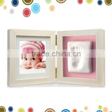 Hotsale baby footprint frame baby clay frame kit