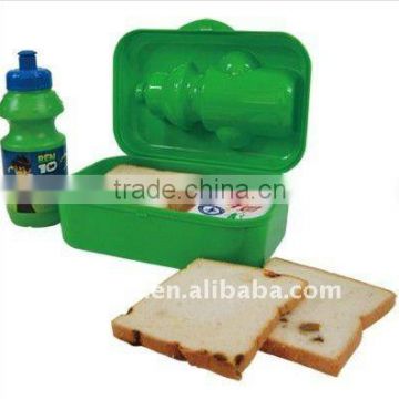 plastic lunch box with water bottle, sanwich boxes
