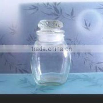 Newest product cheap glass candle jars and lids glass bottle wholesale