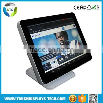 Stock 15 inch lcd projected capacitive Desktop True Flat touch monitor