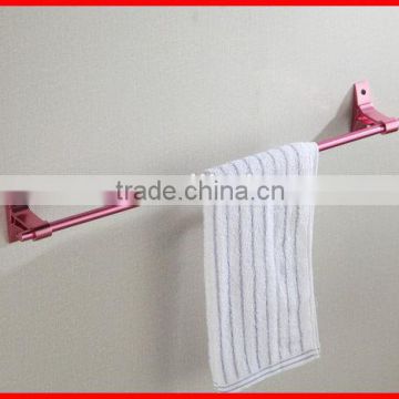 Bathroom accessories brass pink color wall hung single towel bar 62901