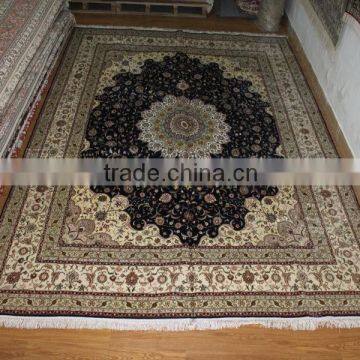 isfahan classic handmade silk carpet in guangzhou