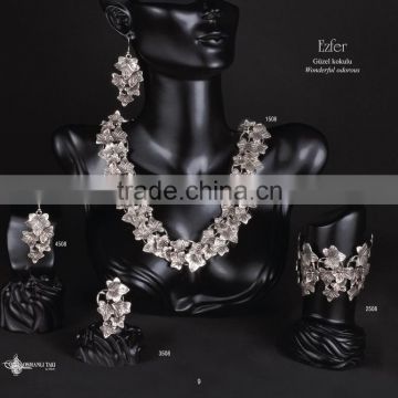 Fashion turkish style silver plated necklace Ezfer 1508