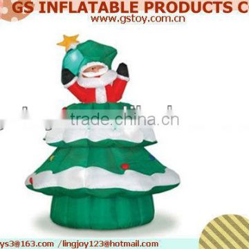 PVC outdoor christmas giant inflatable santa EN71 approved