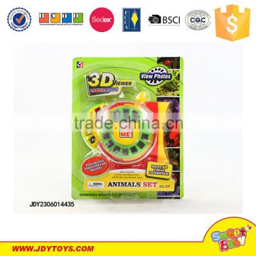 Promotional toy 3D viewing plants turn the cassette machine viewer toy