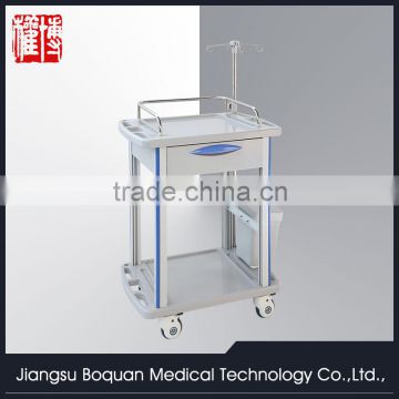One drawer plastic-steel columns with one dust basket ABS treatment clinic trolley