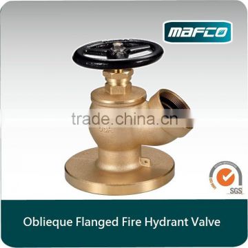 Oblique fire hydrant valves fire fighting marine hydrant valves flanged pn16 hydrant valves