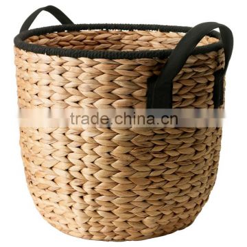Wicker storage basket