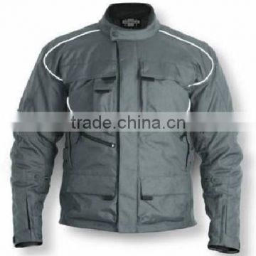 Grey Cordura Motorbike Textile Jacket