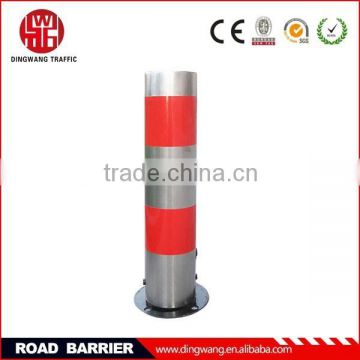 With key and movable road security barrier