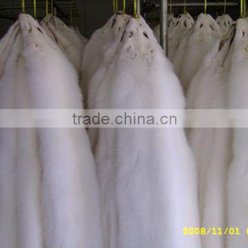 natural real color factory price white fox fur skin or pelt