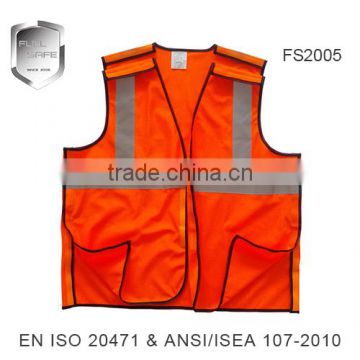 high quality stripped reflective working red clothing