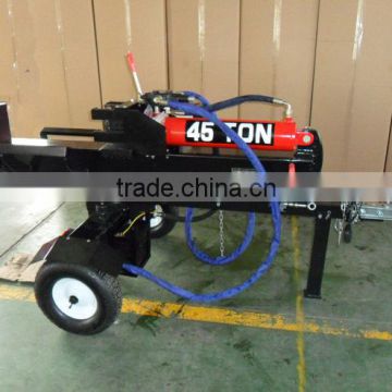hot selling 45ton 610mm horizontal and vertical diesel powered log splitter with take-off for sale