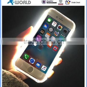 hot selling led bulb flash light case for iphone 6s/6s plus, selfie led case for iphone 6s/6s plus