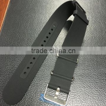 one piece silicone rubber wrist watch strap