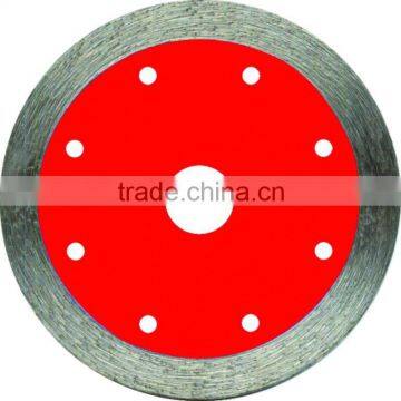 Continuous rim diamond saw balde for cutting ceramic