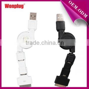 2014 new arrival mini 3 in 1 usb cable for iphone 4 with free sample and good service