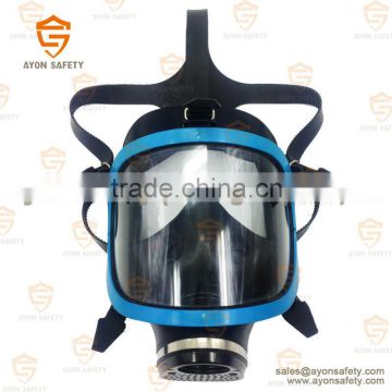 Light weight Full face gas mask- Blue single cartridge for chemical using