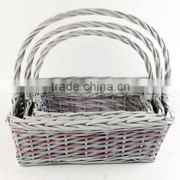 s/3 wicker basket