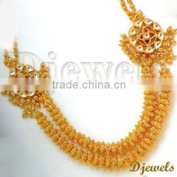 22 K Gold Kundan Necklaces, Jaipur Kundan necklaces Kundan Jewelry