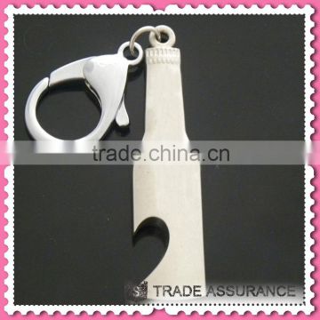 Imitate silver key chains bottle opener, keychain manufacturers in china