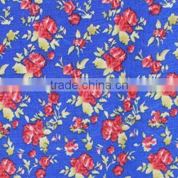 Small Flower Pattern Printed Pongee Lining Fabric For Garments