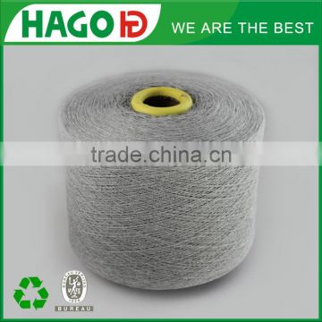 grey polyester cotton blended recycled yarn