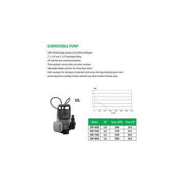 SUBMERSIBLE PUMP SDP-400E SDP-550E SDP-750E SDP-900E