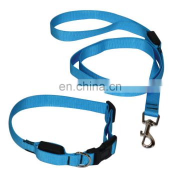 classic outdoor led nylon collar and leash set