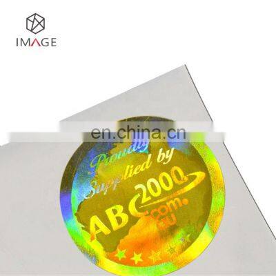 Colorful Circle Adhesive Laser Holographic Sticker for Toothpaste Packaging Boxes