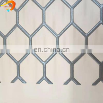 Customized low price Decorative hole hexagonal hole perforated metal screen