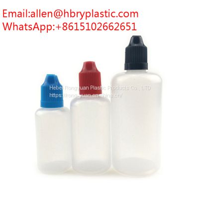 Free Sample PET Amber black Color 10ml 15ml 30ml 50ml 60ml Plastic squeeze LDPE oil liquid squeeze bottle