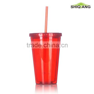 16oz double wall acrylic cup with lid straw                        
                                                Quality Choice