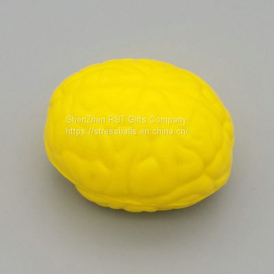 Pu Foam Human Brain Anti Stress Ball – Soft Bouncy Brain Shaped Toy