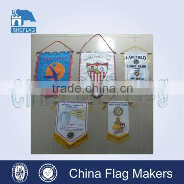Decoration usage of mini banner and satin pennant                        
                                                Quality Choice