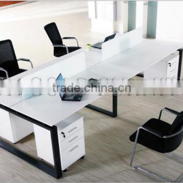 modern high quality wooden 4 staff office cubicles prices (SZ-WS241)