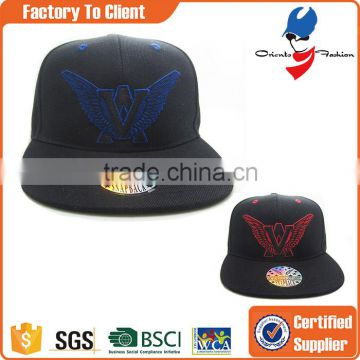 customized sticker black snapback hats