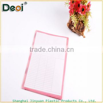 stationery OEM factory and customized decorative transparent pp plastic file holder