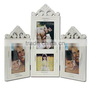 black,white, cream Foldable picture wooden-like photo frames