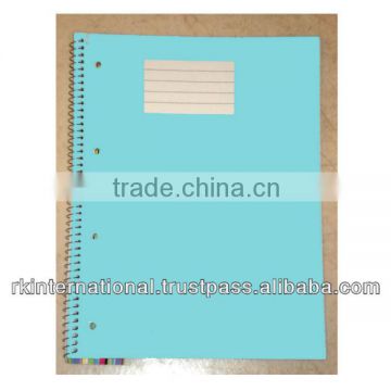 Blue Color Spiral notebook