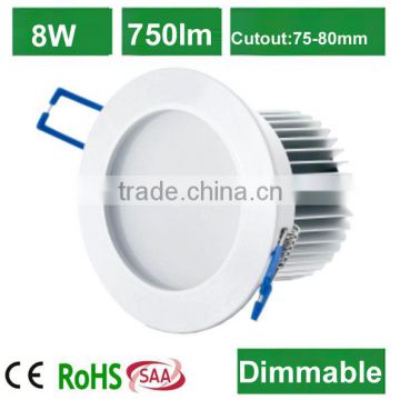 2014 new design smd 8w low profile led ceiling light