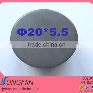 axial magnetized magnet round rubber