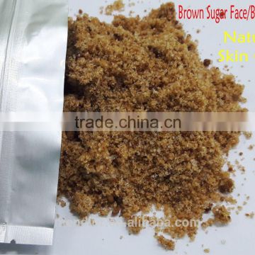 Mendior Natural Brown Sugar face scrub essential oil dry body scrub , SPA,OEM custom brand,200g