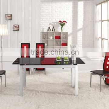 Modern Design Glass Top Table And Chair Set