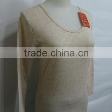 Long Sleeves Customized Thermal Keep Warm Plain Blank Tshirt