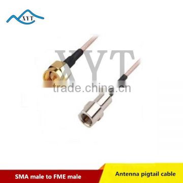 Factory Price FME male to SMA male RG1748/RG316 RF coax cable pigtail cable